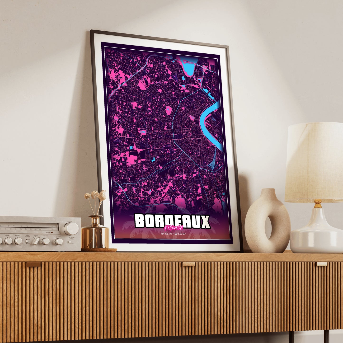 Bordeaux GTA Map Poster