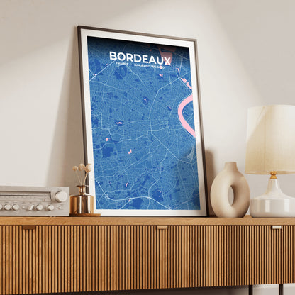 Bordeaux Candy Map Poster
