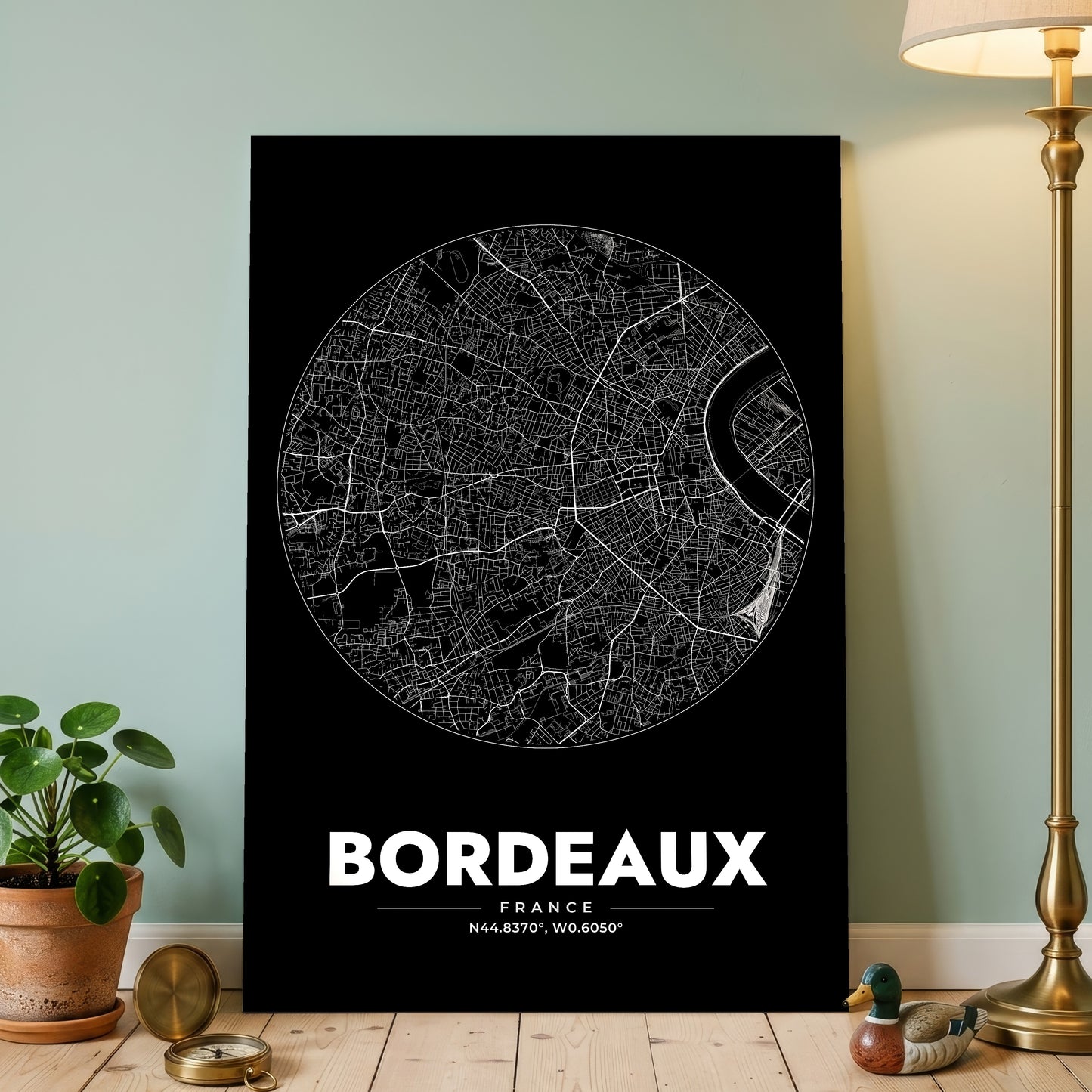 Bordeaux Spot Map Poster