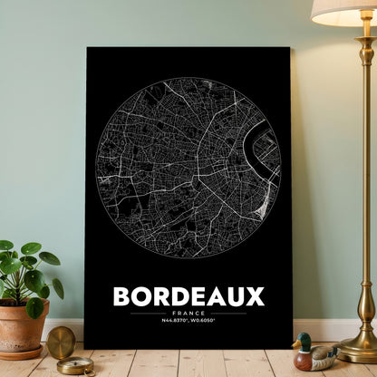 Bordeaux Spot Map Poster