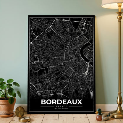 Bordeaux Modern Map Poster