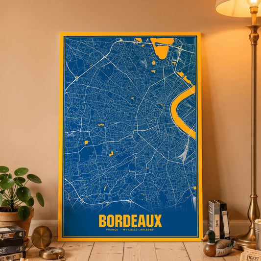 Bordeaux Blockbuster Map Poster