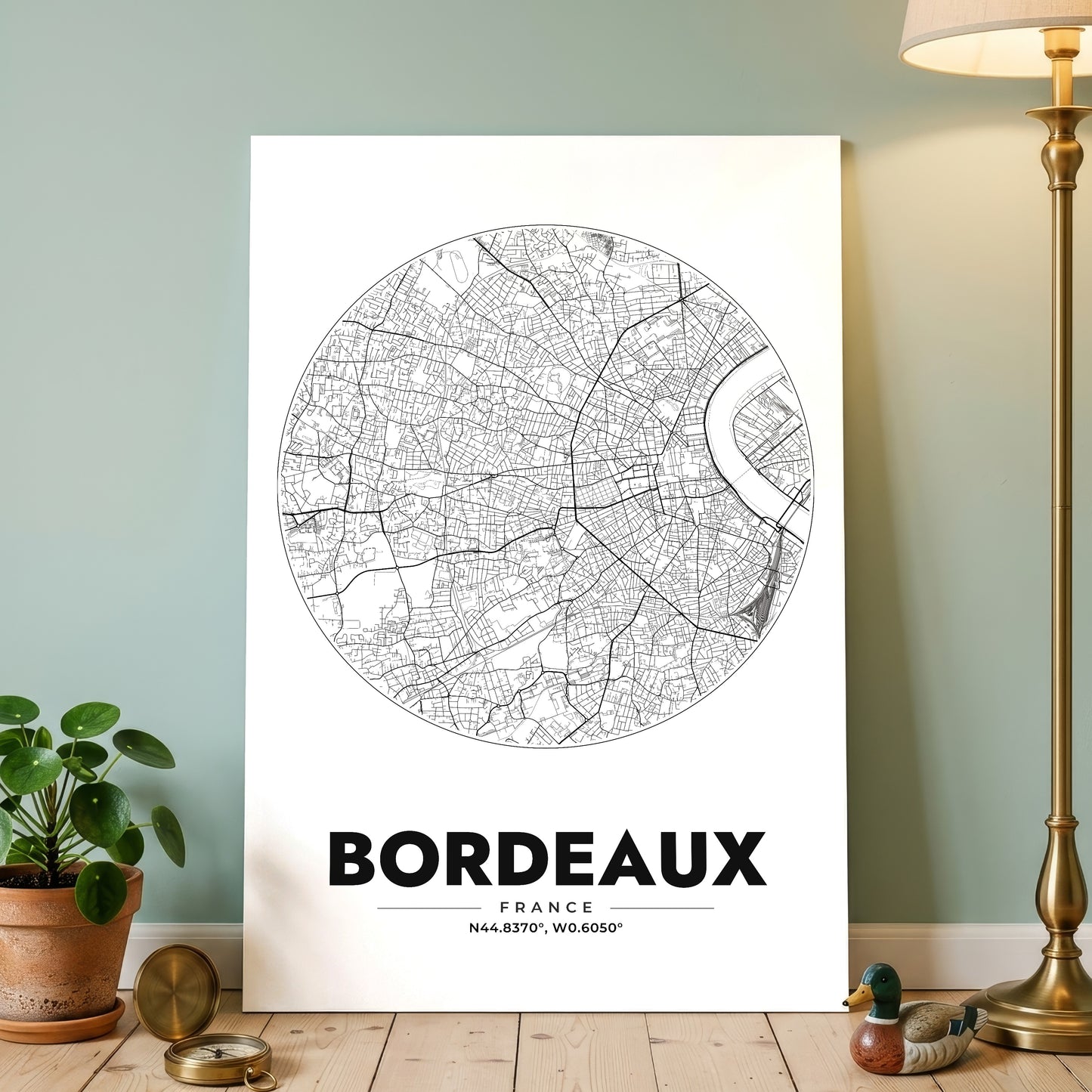 Bordeaux Spot Map Poster
