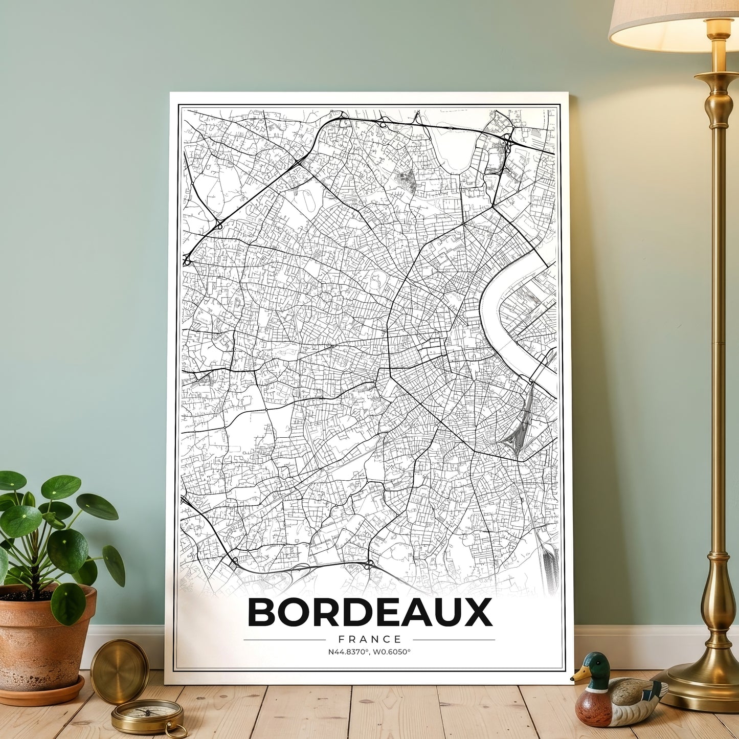 Bordeaux Modern Map Poster
