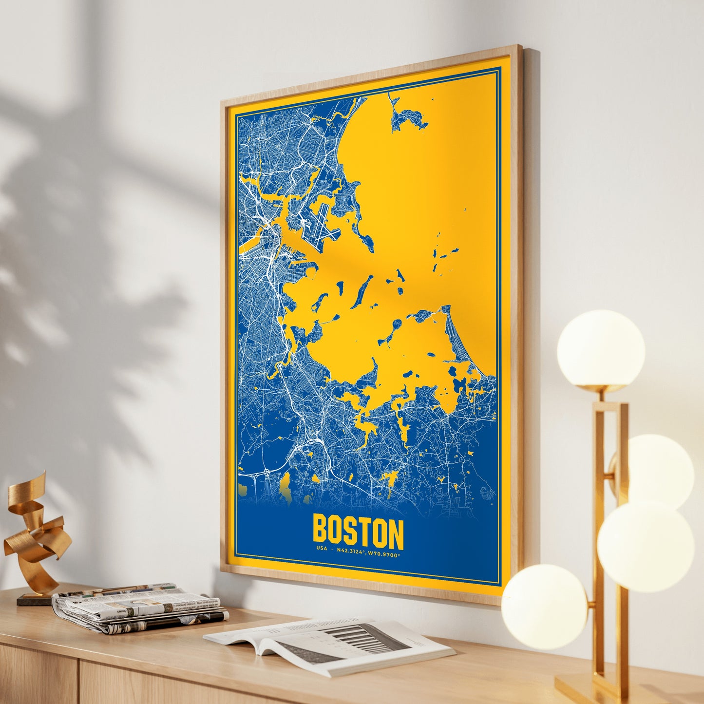 Boston Blockbuster Map Poster