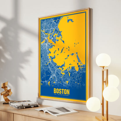 Boston Blockbuster Map Poster