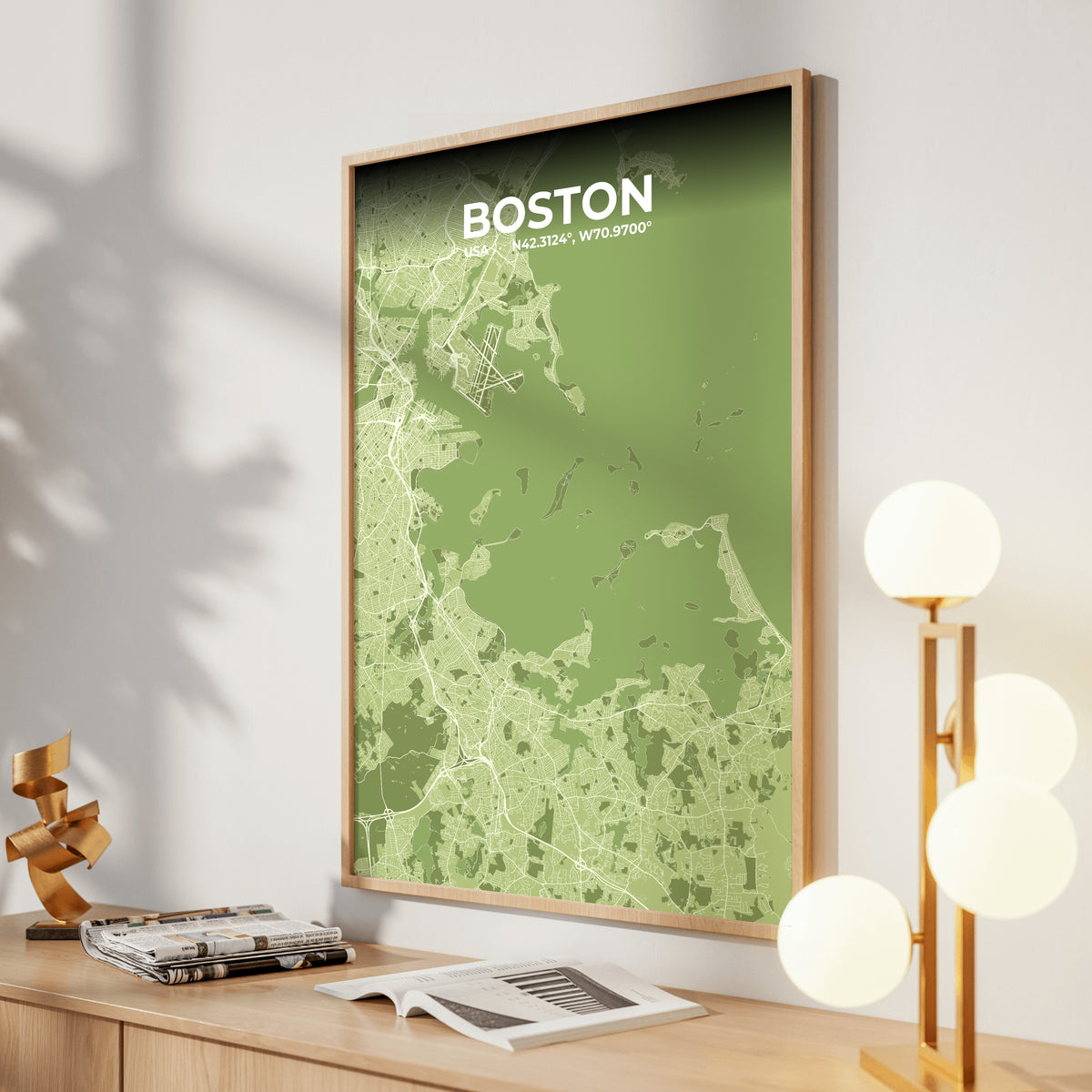 Boston Grove Map Poster