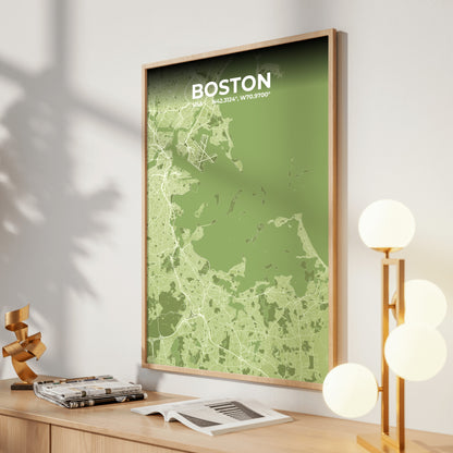 Boston Grove Map Poster