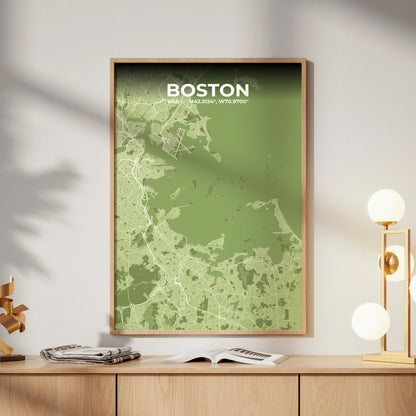 Boston Grove Map Poster