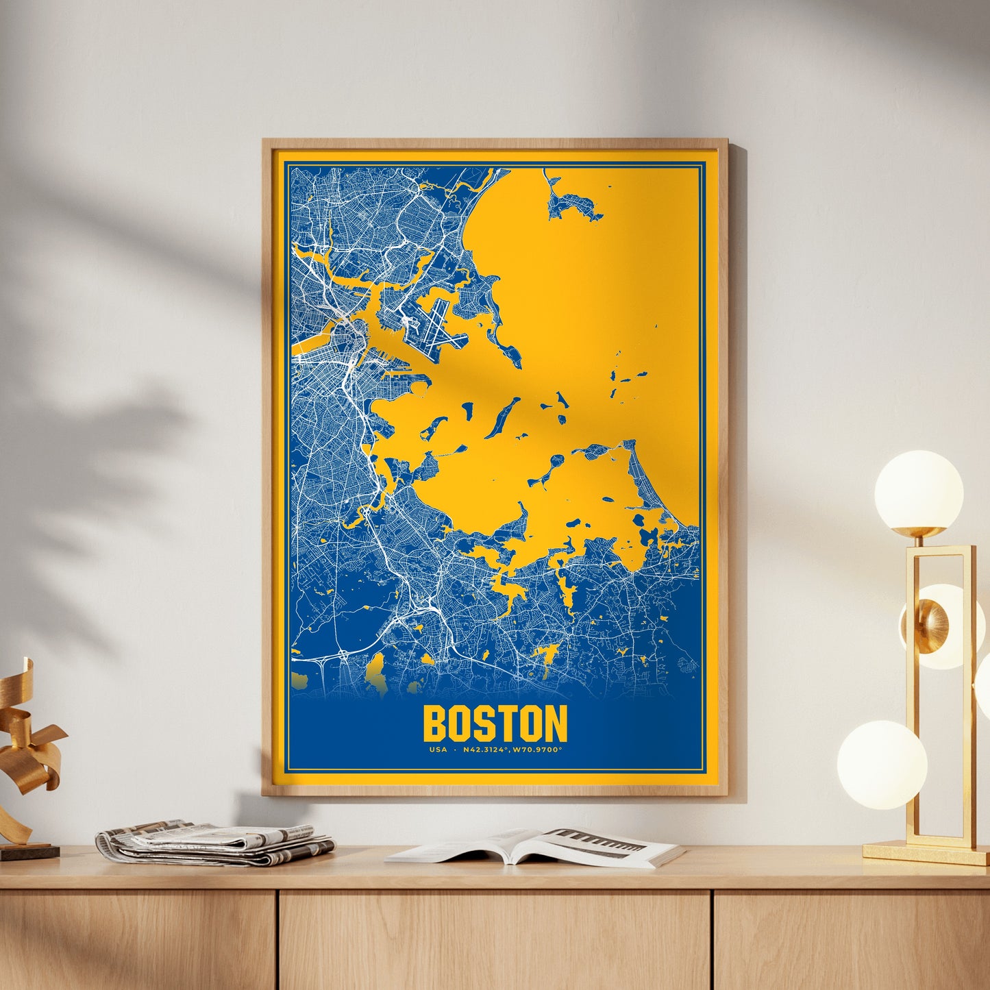 Boston Blockbuster Map Poster
