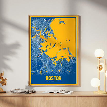 Boston Blockbuster Map Poster