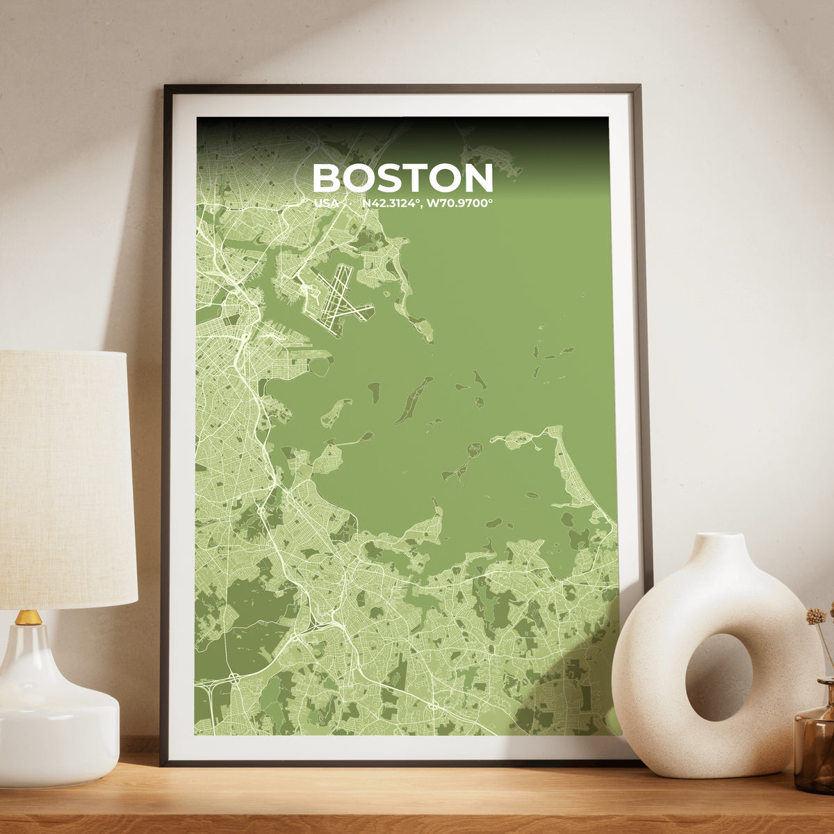 Boston Grove Map Poster