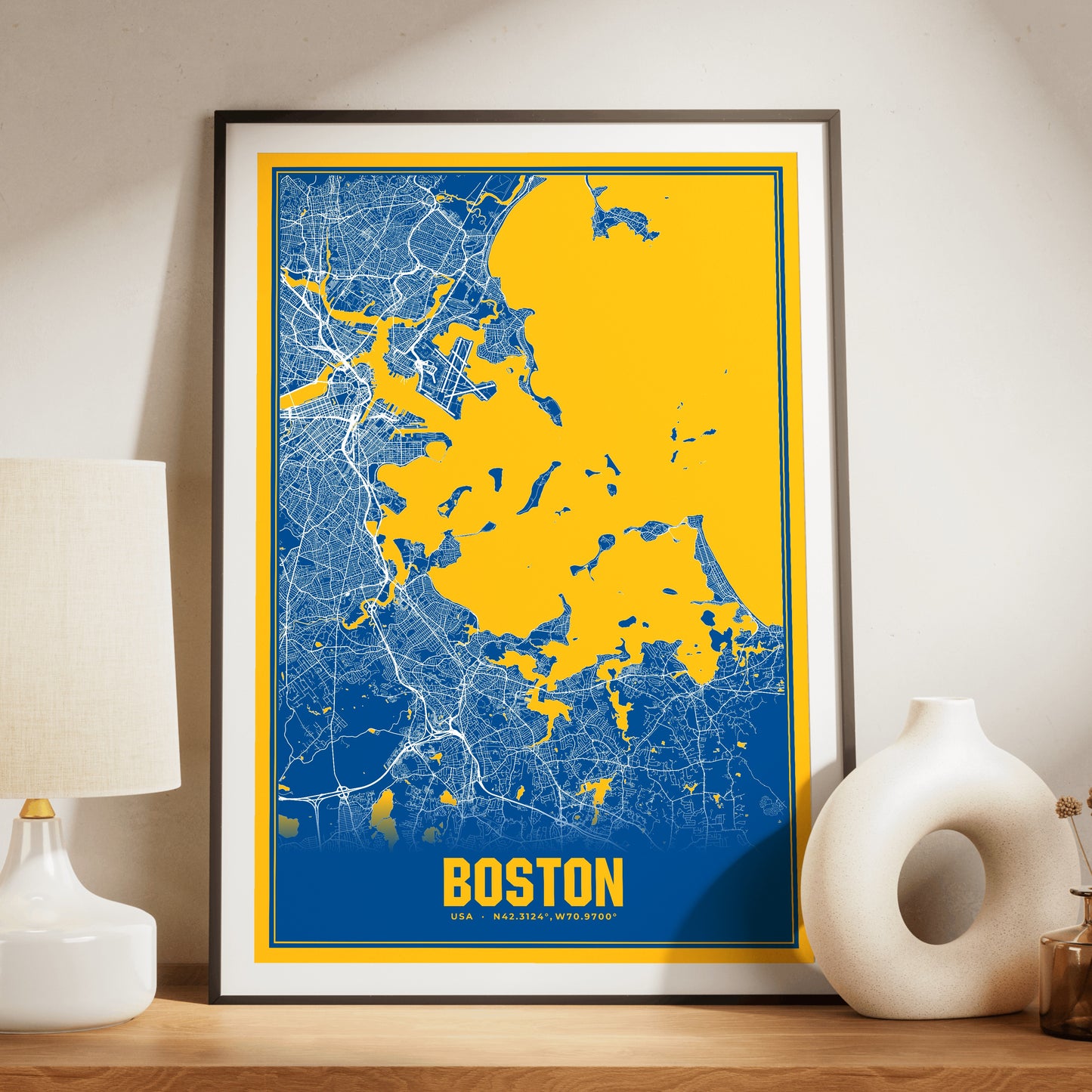 Boston Blockbuster Map Poster