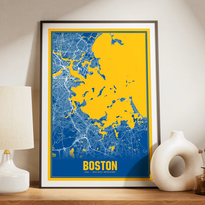 Boston Blockbuster Map Poster