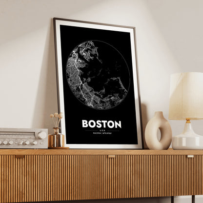 Boston Spot Map Poster