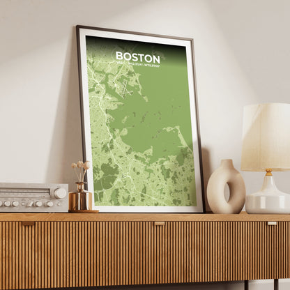 Boston Grove Map Poster