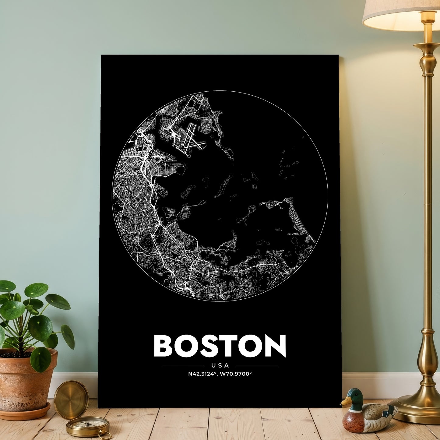 Boston Spot Map Poster
