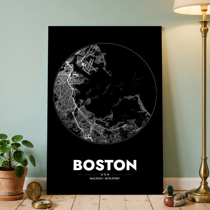 Boston Spot Map Poster