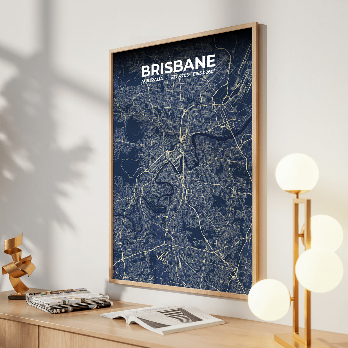 Brisbane Anchor Map Poster