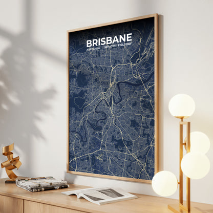 Brisbane Anchor Map Poster