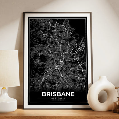 Brisbane Modern Map Poster
