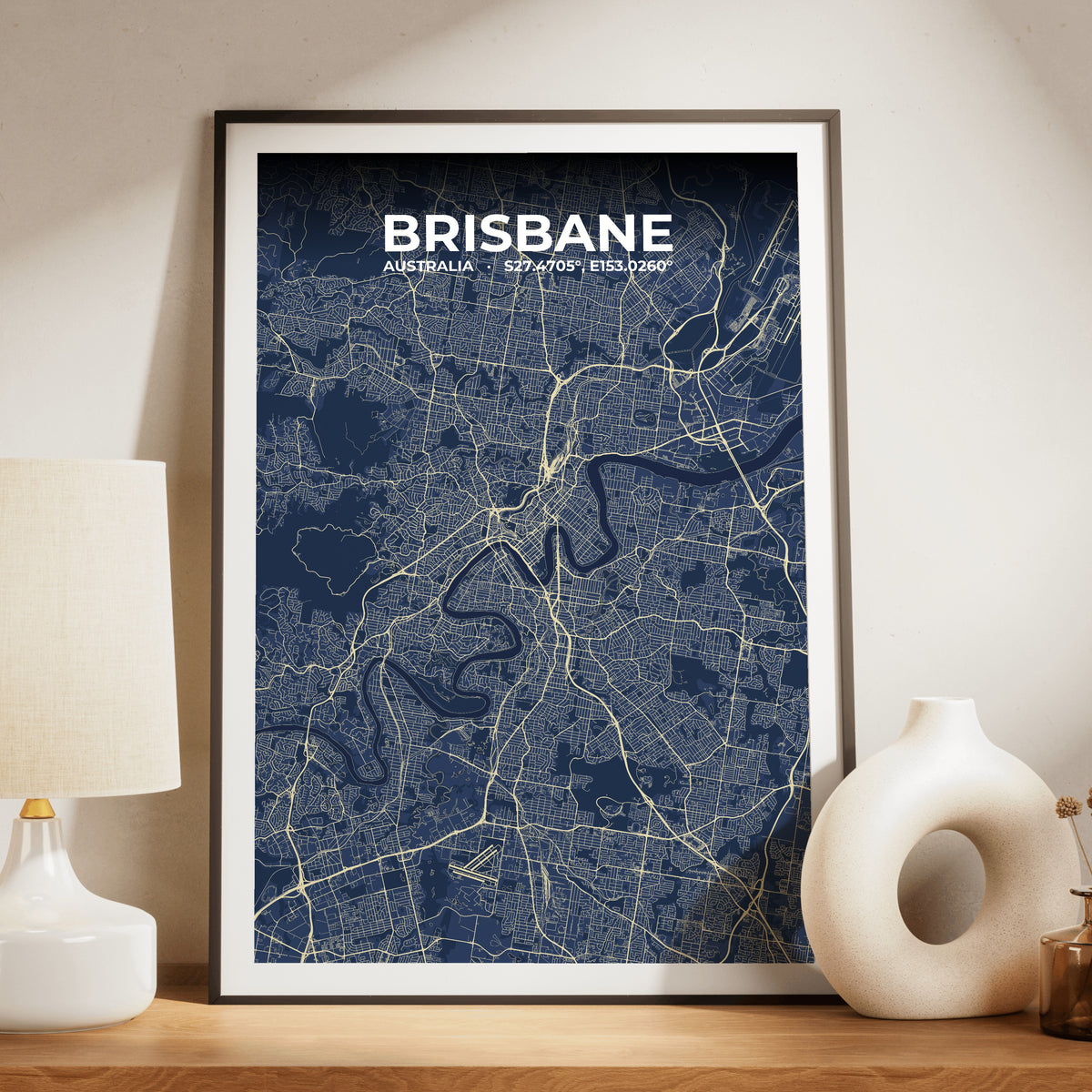 Brisbane Anchor Map Poster