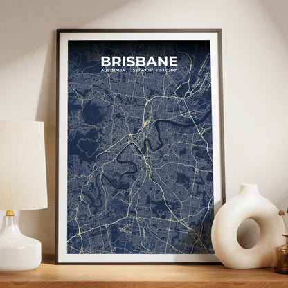 Brisbane Anchor Map Poster