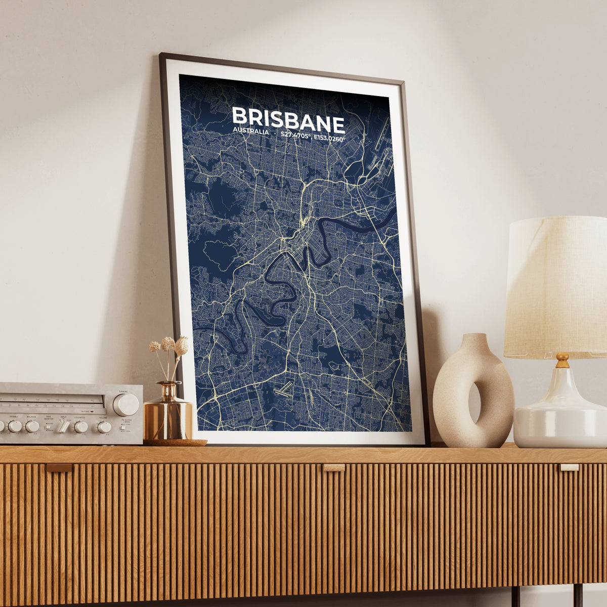 Brisbane Anchor Map Poster