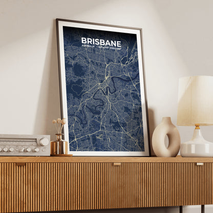 Brisbane Anchor Map Poster