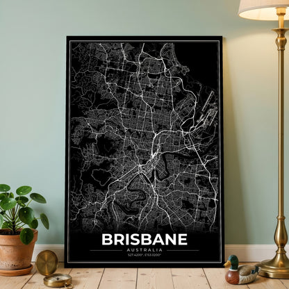 Brisbane Modern Map Poster