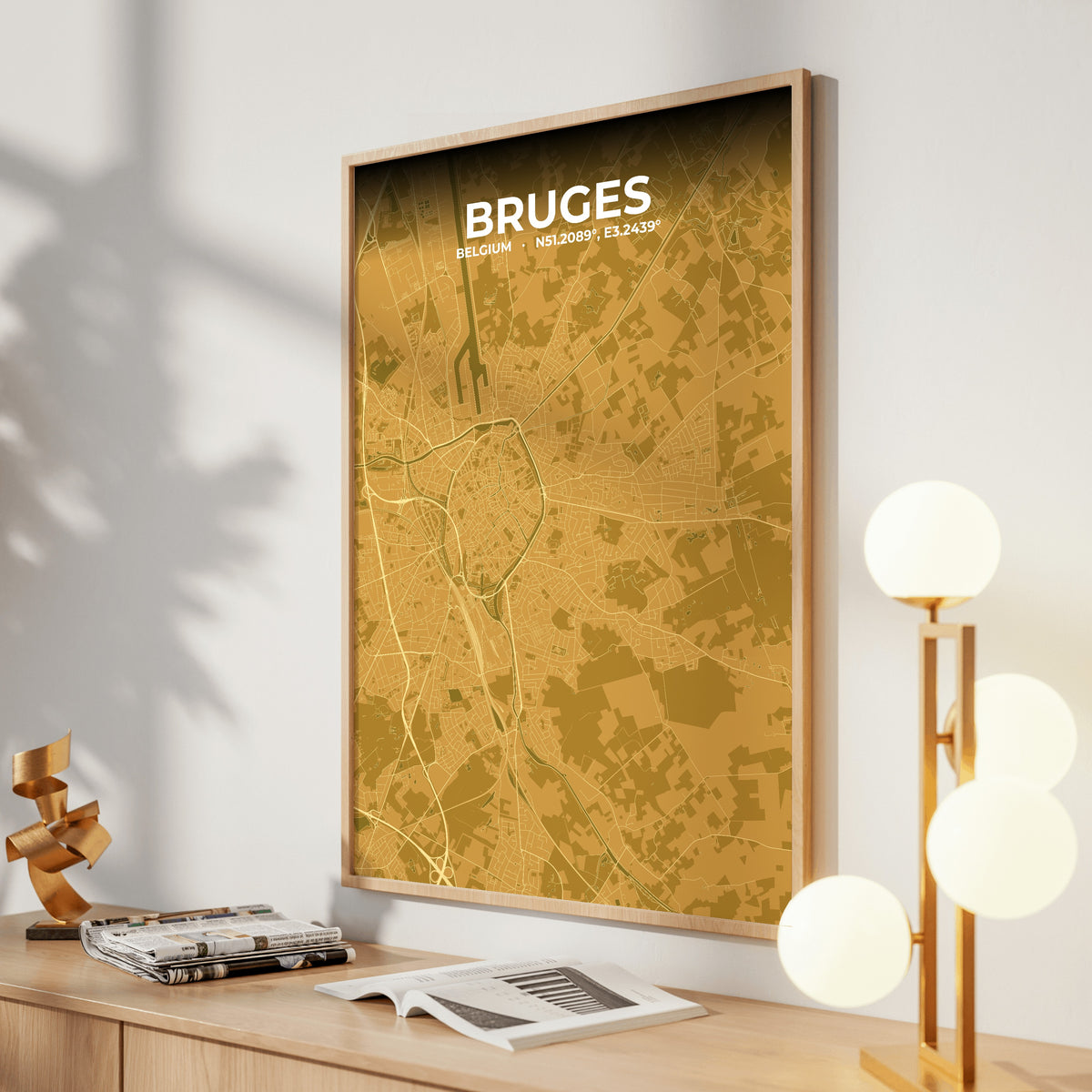 Bruges Forge Map Poster