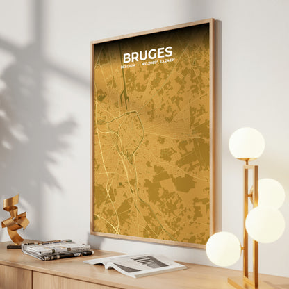 Bruges Forge Map Poster