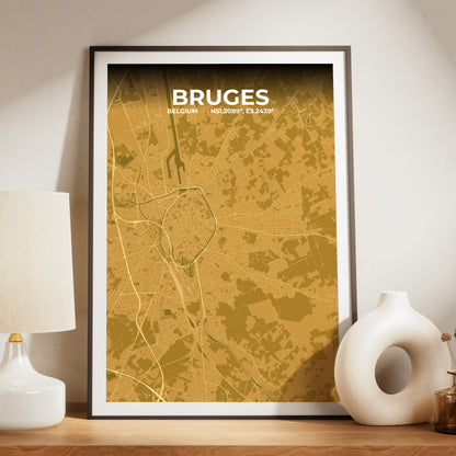 Bruges Forge Map Poster