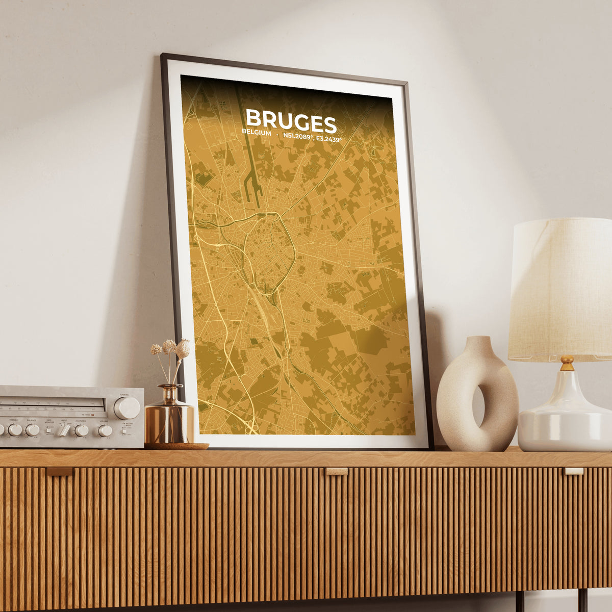 Bruges Forge Map Poster
