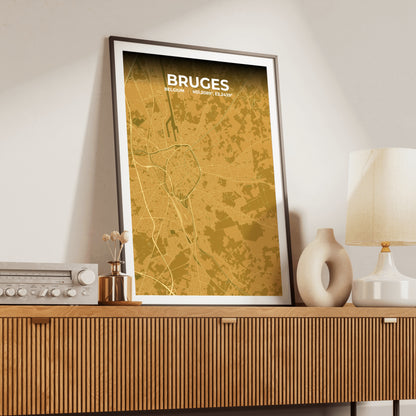 Bruges Forge Map Poster