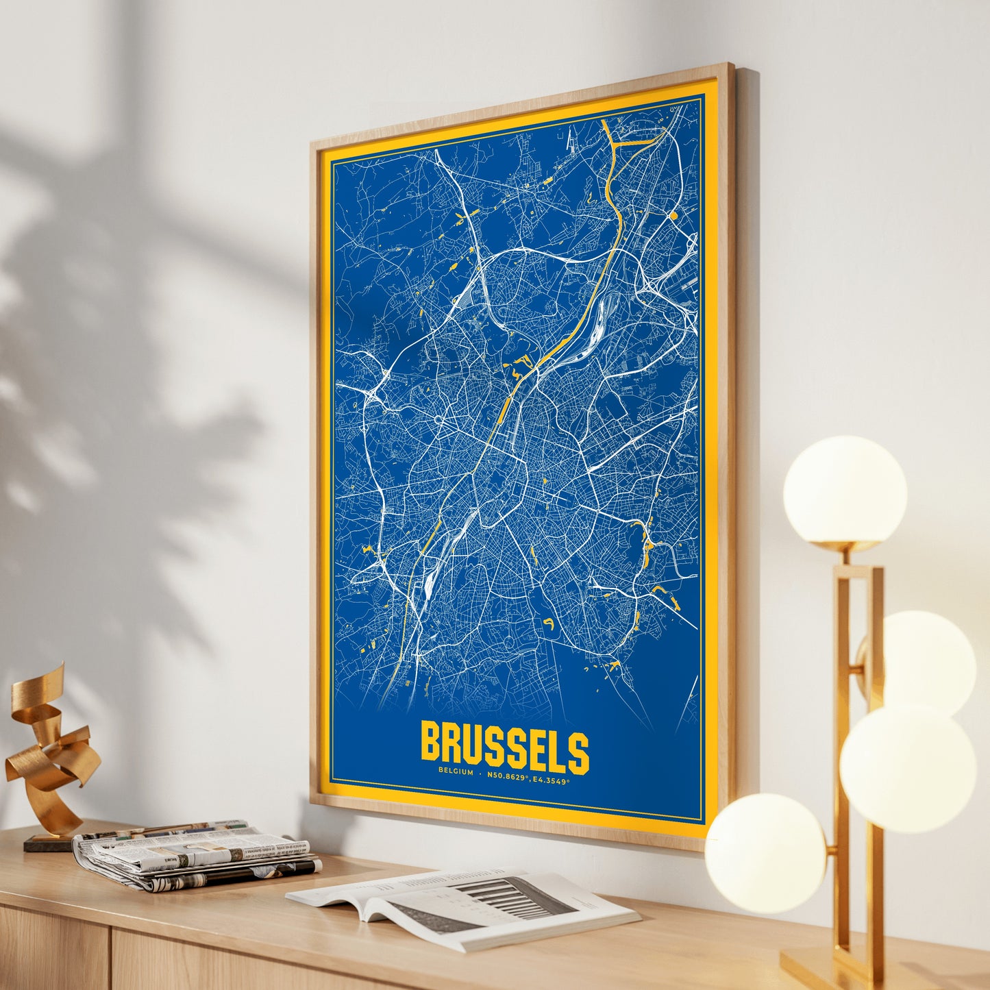 Brussels Blockbuster Map Poster