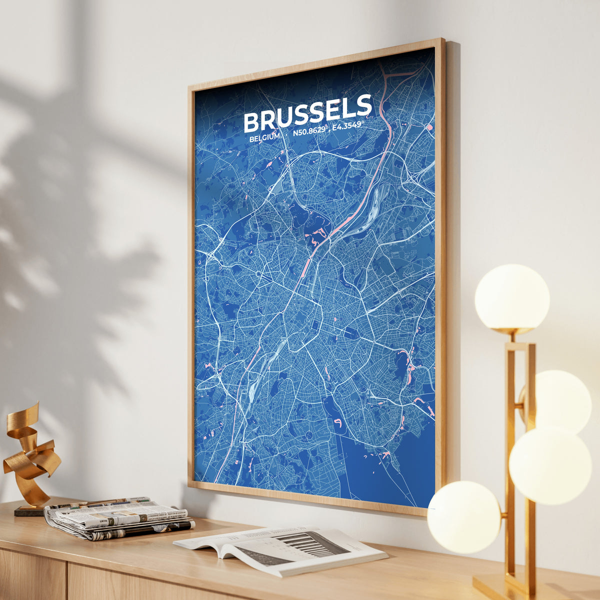 Brussels Candy Map Poster