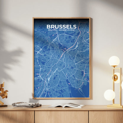 Brussels Candy Map Poster