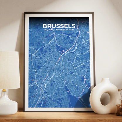 Brussels Candy Map Poster
