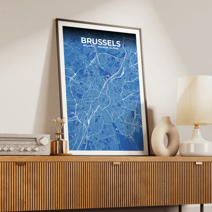 Brussels Candy Map Poster