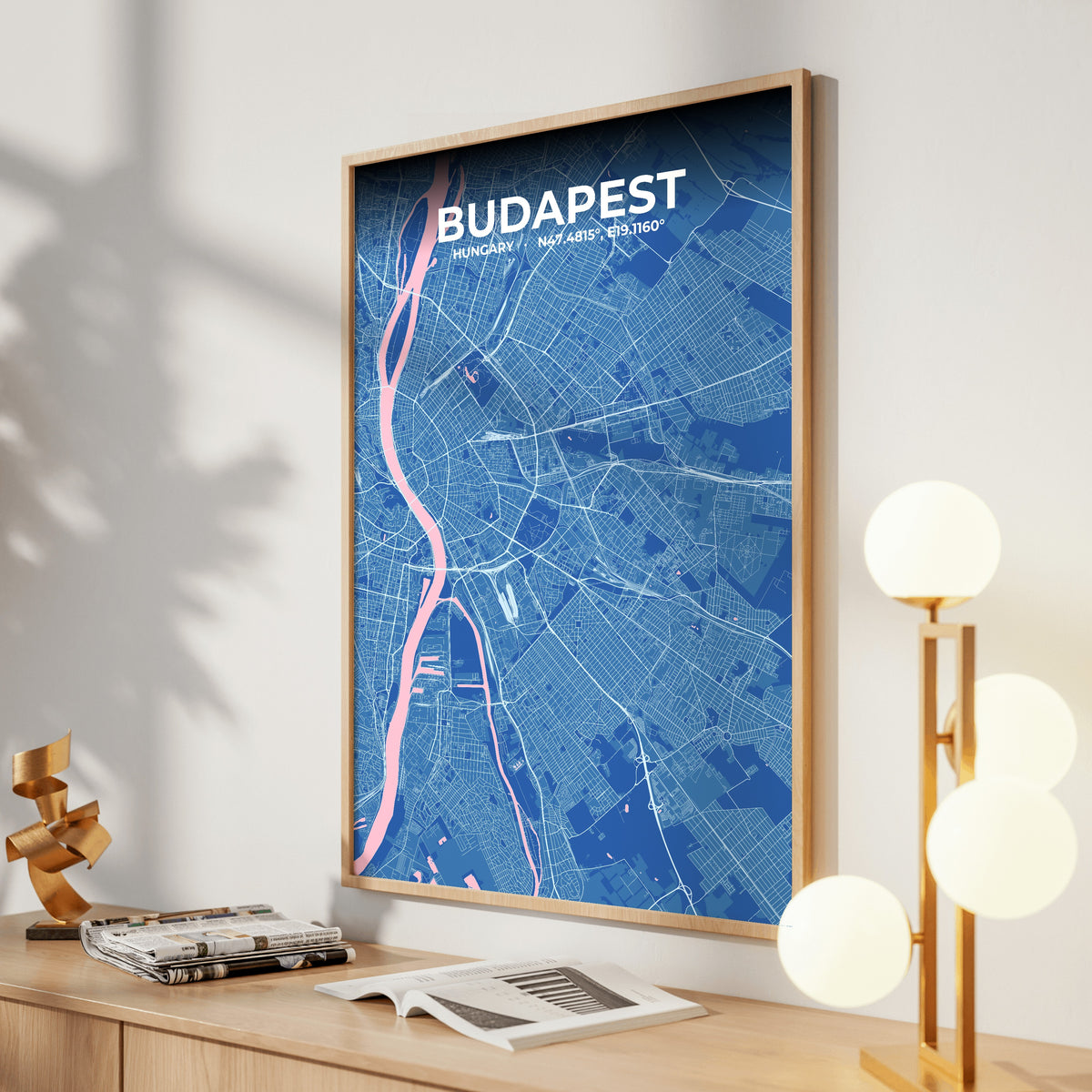 Budapest Candy Map Poster