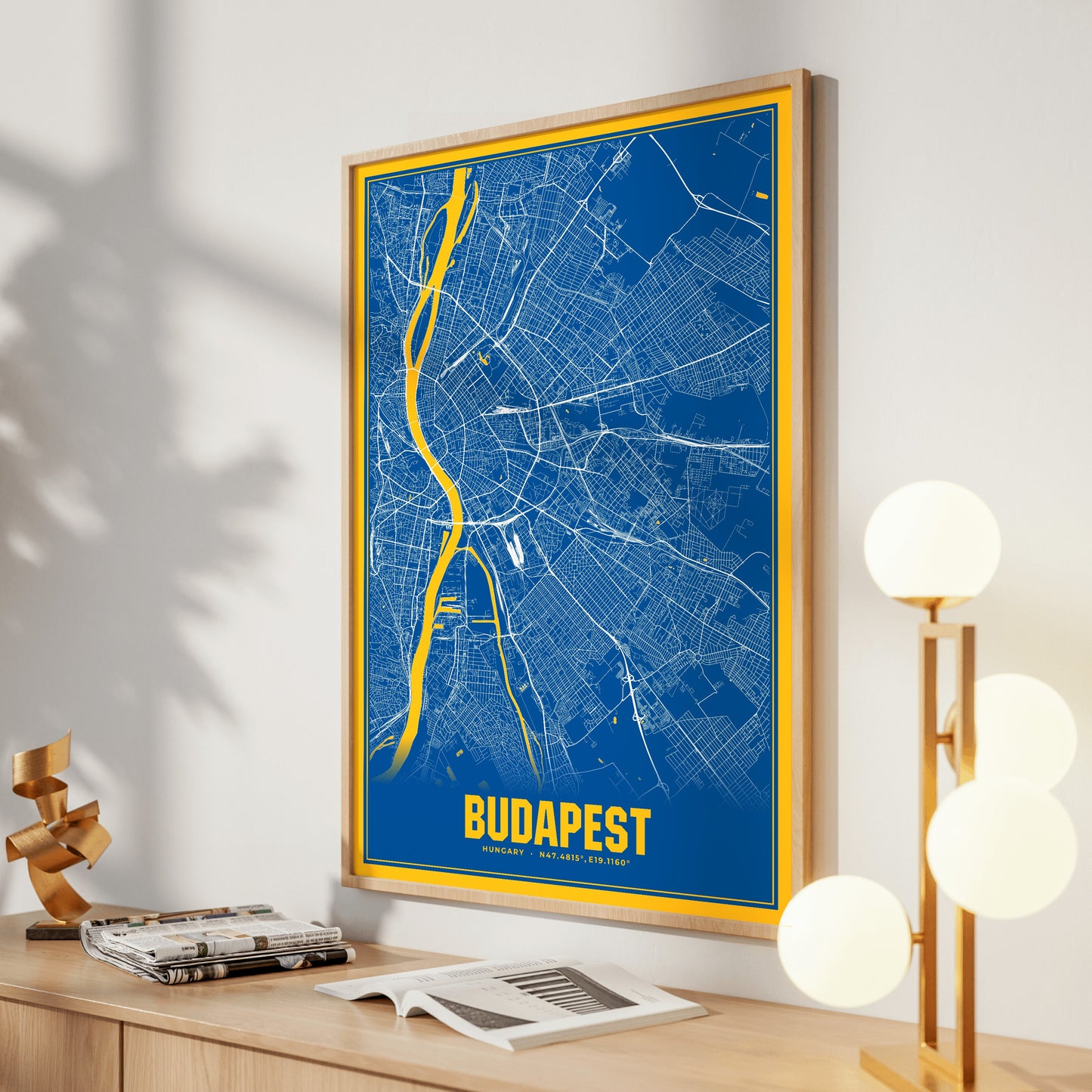 Budapest Blockbuster Map Poster