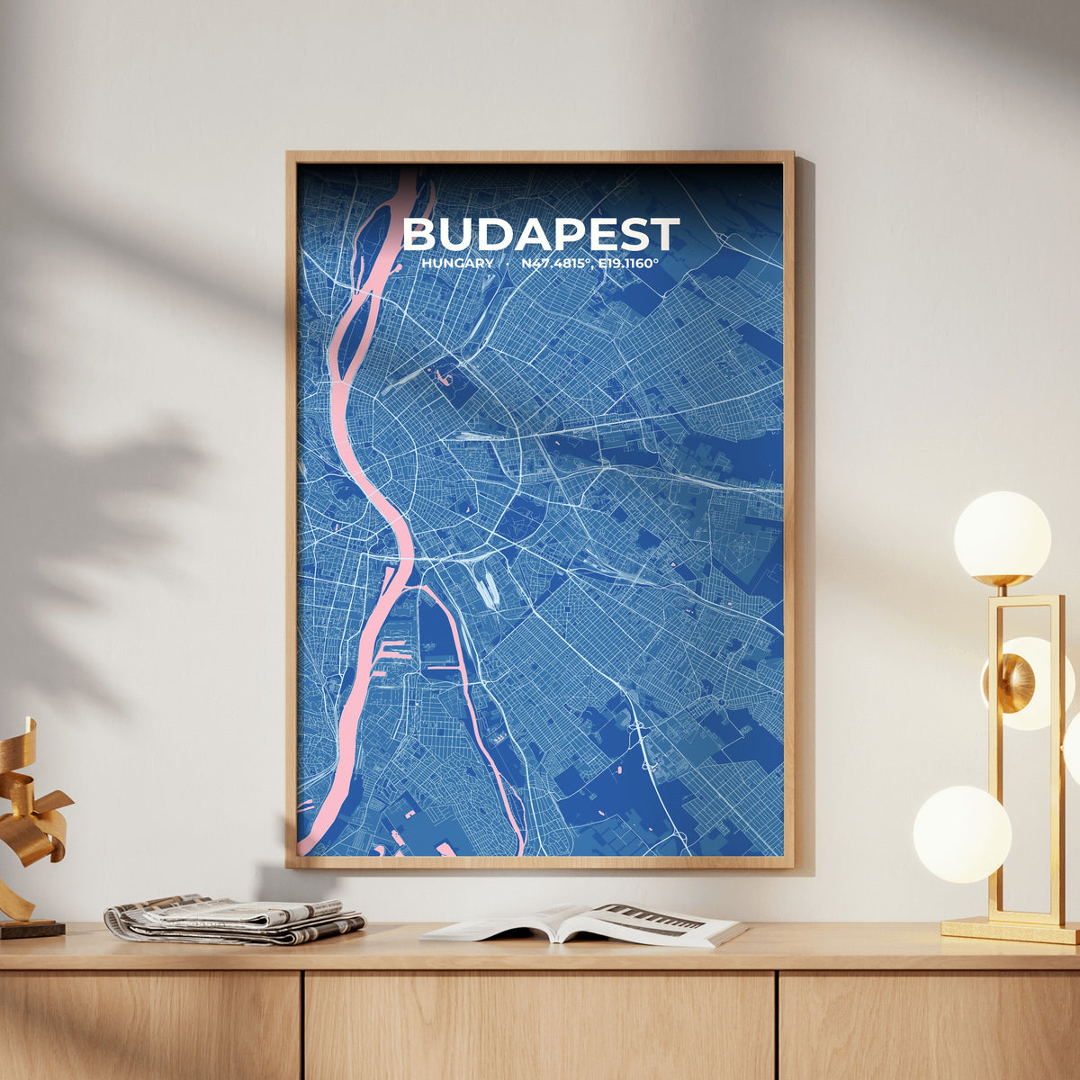 Budapest Candy Map Poster