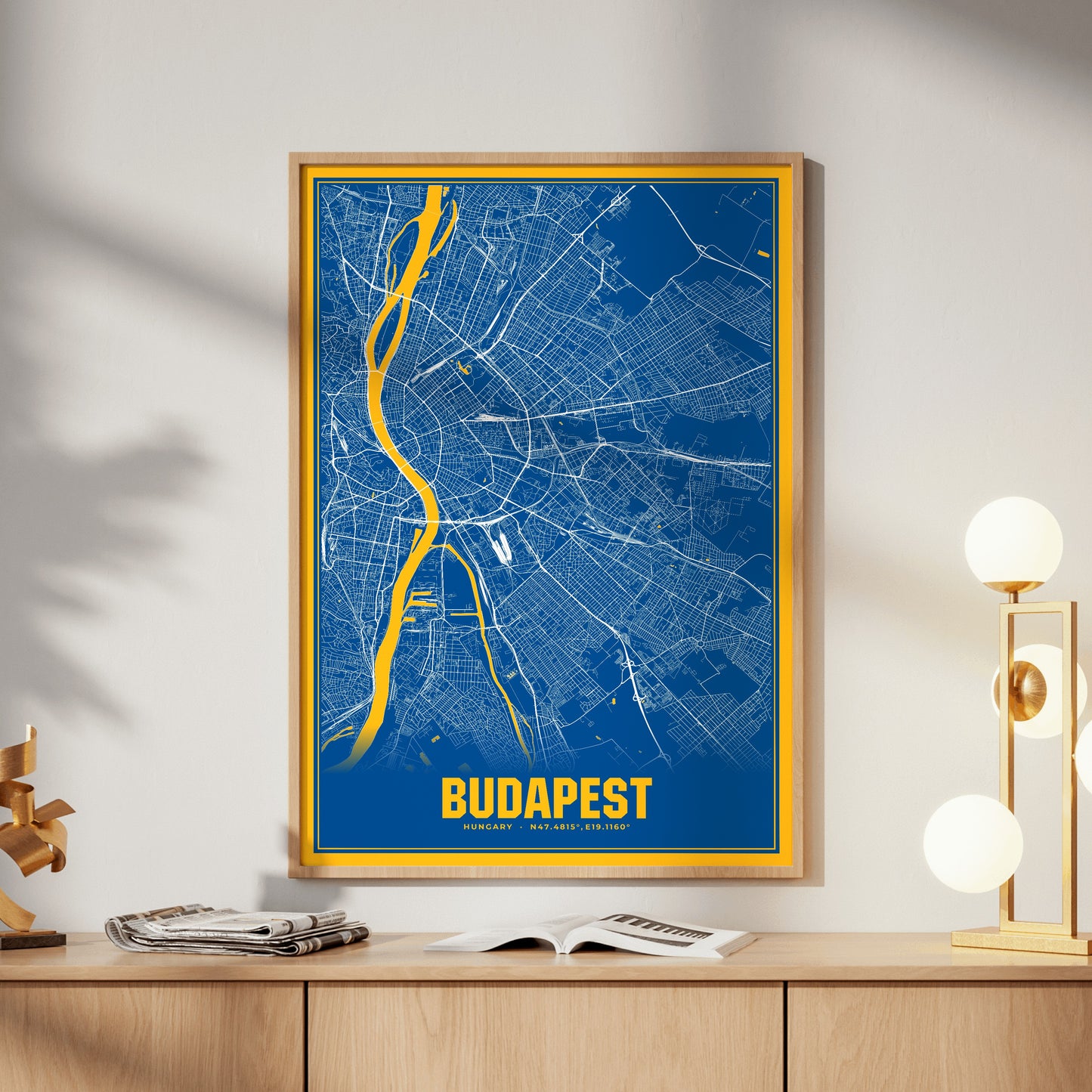 Budapest Blockbuster Map Poster