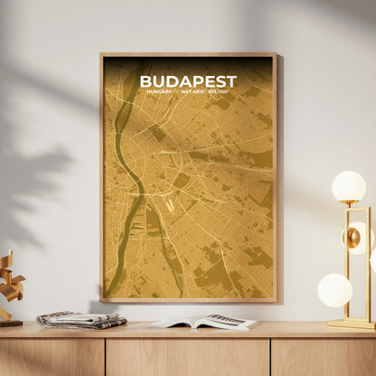 Budapest Forge Map Poster