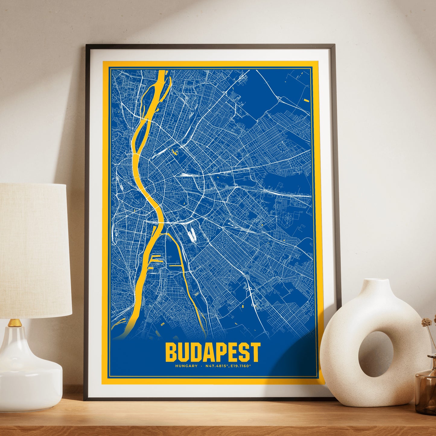Budapest Blockbuster Map Poster