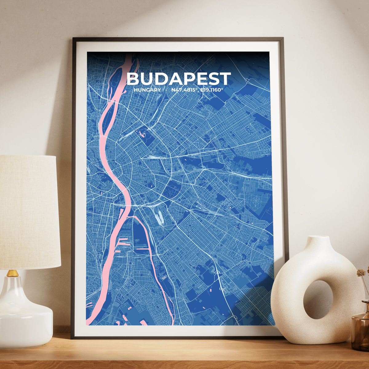 Budapest Candy Map Poster