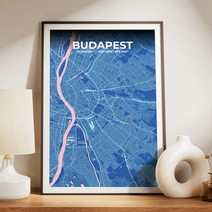 Budapest Candy Map Poster