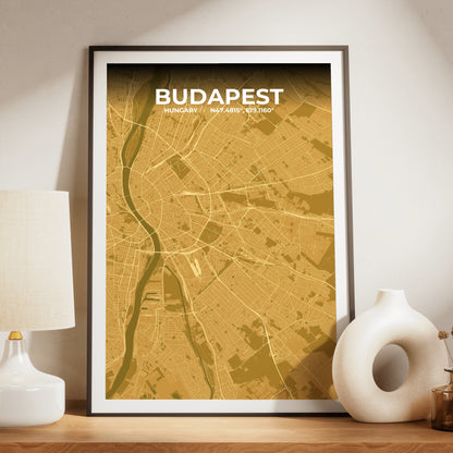 Budapest Forge Map Poster
