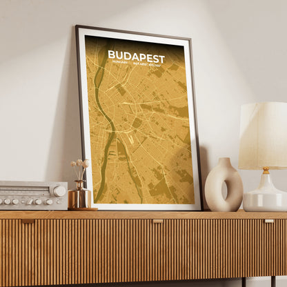 Budapest Forge Map Poster